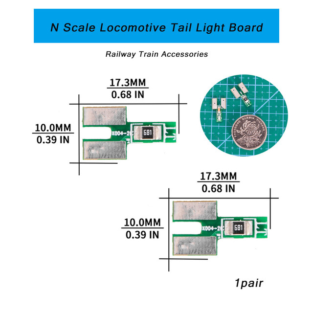 Locomotive Tail Light Board, Model Railway Accessories